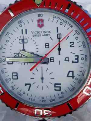 Victorinox Swiss Army Tachometer Wall Clock w/Box NEW NEVER USED "RARE"