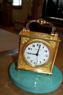 Swiss made Imhof C249 Bucherer Portable Miniture Mantle Travel Alarm Clock