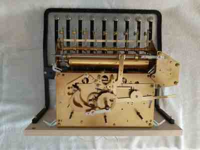 URGOS 9 Tube  Triple Chime Grandfather Movement  UW03038B used parts / steampunk