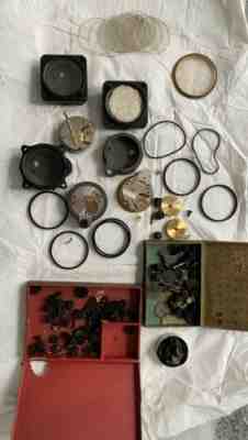 AMAZING LOT: 7 Vintage WWII Aircraft Clocks, 4 Longines, 3 LeCoultre, Plus Parts