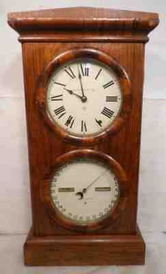 1856 Seth Thomas Perpetual Double Dial Calendar Shelf Clock