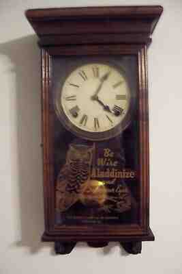 RARE SESSIONS ADVERTISING CLOCK ALADDIN LAMP