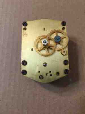 Vintage WWII Navy Seth Thomas Ships Clock Movement Rear Wind Mark 1 Boat #4