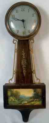 Rare Gilbert 1807 Wall Clock Wind Up 8 Day Antique