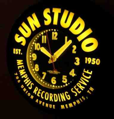  22" Sun Recording Studios, Display neon clock, By. Curtis
