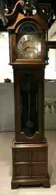 Classic Ridgeway Grandfather Clock with Moon Phase Excellent Condition