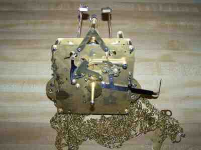 Hermle clock movement #1151-053/94cm. reconditioned, tested, Face Time Support