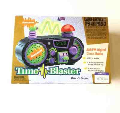 Vintage 90s NICKELODEON "Time Blaster" AM/FM Radio/Alarm Clock - Sealed