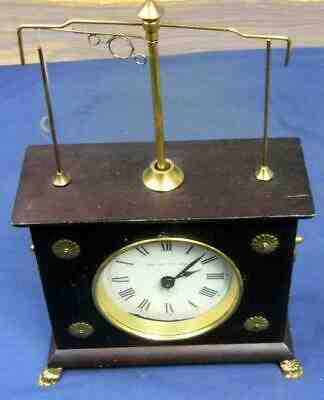DW 19.  VINTAGE JEROME & CO HOROLOVAR  FLYING PENDULUM  CLOCK C. 1883.   A FIN
