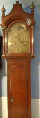 Antique Oak Grandfather Clock-David Patterson Sunderland Ca 1765 To Restore-K675