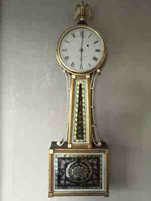 Joseph Nye Dunning Weight Driven Burlington Banjo Clock