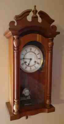 Vintage Beautiful Emperor Pendulum Chiming Wall Clock with Key