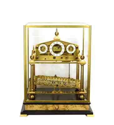 Mystery 8 DAY Fusee Chain English Congreve Rolling Ball Clock with BELL STRIKING
