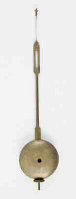 Fancy English fusee skeleton clock pendulum only @ 1848 Edward Evans, Liverpool