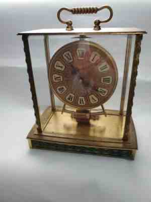 Kundo ELECTRO MAGNETIC BRASS CLOCK UNDER GLASS GERMAN PARTS / REPAIR