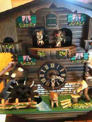 Beautiful New Cuckoo Clock. Edelweiss Frohliche Wanderer. Romance 3883