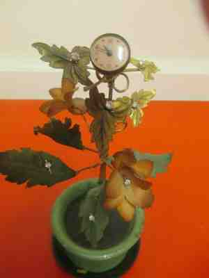 ANTIQUE  VINTAGE GERMAN  "SCHMID" KEY WOUND 8 DAY  CLOCK  VERY  RARE    WORKS