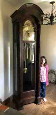 1911 Serial Nunber 224! Herschede 9 Tube Hall Chime Bell Grandfather Clock 
