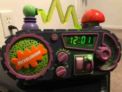 Nickelodeon Time Blaster 1995 Digital Alarm Clock Working Rare Slime