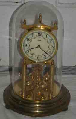 Vintage West Germany KUNDO KIENINGER & OBERGFELL 400 Day Anniversary Dome Clock