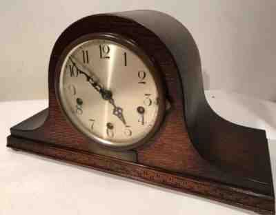 Vintage English Mantle Clock 16.5x9x5.5” With Quay London Dock Inscription 1952