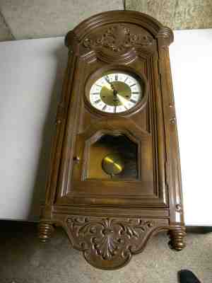 Antique Ridgeway 38" Wall Clock - used