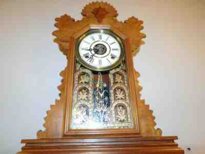 Antique 19th Century E. Ingraham Kitchen Clock (1861-1880)