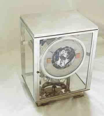 Vintage 1930's Deco Nickel Reutter Atmos Clock Missing Dial Pre Jaeger LeCoultre