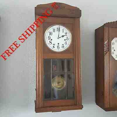0240 - Very rare Lorenz Furtwängler and Son  LFS  Westminster chime wall clock 
