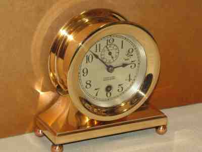 CHELSEA ANTIQUE SHIPS CLOCK~COMMODORE MODEL~ 3 1/2 IN DIAL 1921 RESTORED