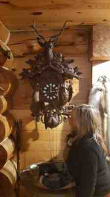 Beautiful antique musical cuckoo