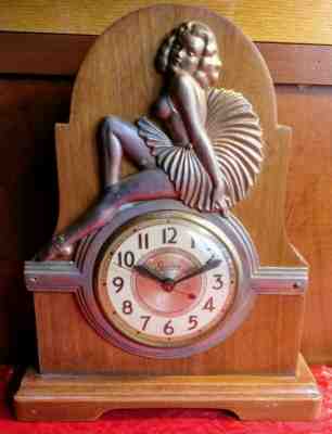 Collectible 1930s Art-Deco SESSIONS Clock for mantle, shelf or table. LOOK: