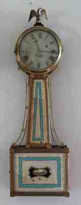 Aaron Willard Banjo Clock Ca 1815 – 1820 In Working Order