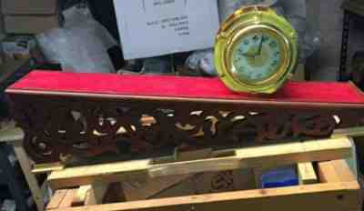 Beautiful gravity driven clock inclined plane clock rolling drum 30 hour
