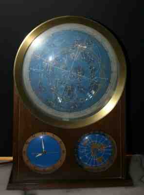 Rare Edmund Scientific SPILHAUS SPACE CLOCK 16"