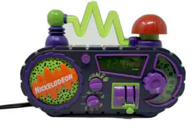Nickolodeon Time Blaster Slime Digital Alarm Clock Tested Works
