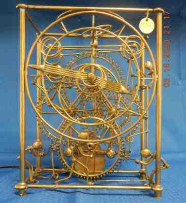 Kinetico Studios Six Man Clock -Motion Sculpture by Gordon Bradt 