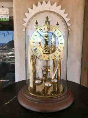 German ELGIN S. HALLER Anniversary Clock E-49! One (1) Jewel Unadjusted. WORKS!