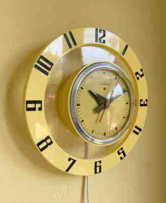 G.E./Telechron "Originality" Mid-century Modern Wall Clock