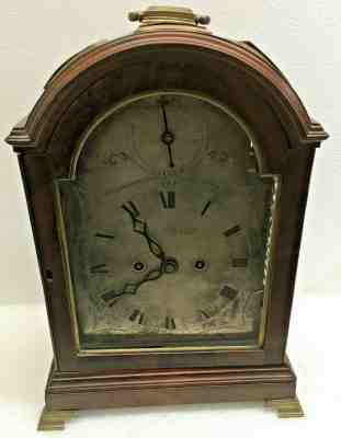 Antique 1790 English Edw Powell Twin Fusee Pad Top Bracket Clock