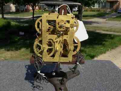 Sperry Atkins Manross Terry 8 Day OG Weight Driven Shelf Mantle Clock Movement