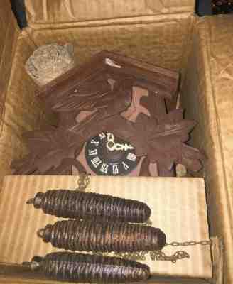 Emil Schmeckenbecher Antique Black Forest Cuckoo Clock Mint in Original Box  
