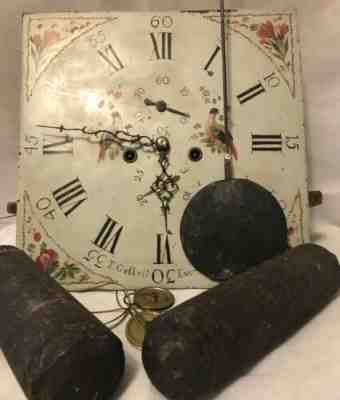 Antique 1700’s Thomas Gaskell English Tall Case Clock Movement “Serviced”