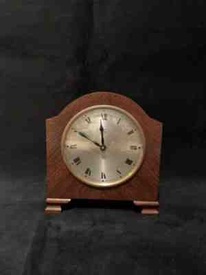 HAC oak cased Mantle Clock (Circa 1910's ) - Serviced & Working