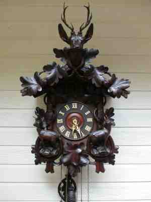 Antique Black Forest Quail Cuckoo Clock Alexander Fleig