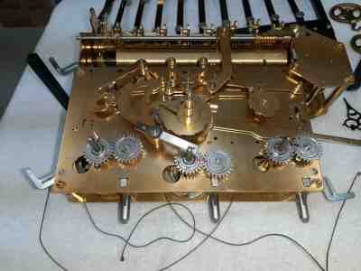 URGOS 9 Tube  Triple Chime Grandfather Movement  UW03038B used parts rebuild