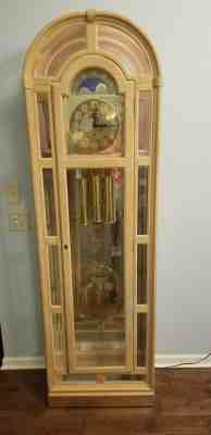 Ridgeway Curio Grandfather Clock 7 ft pick up only