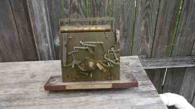waltham clock co. large tubular chimes bell grandfather clock movement