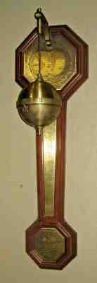 THWAITES & REED DISCOVERY of AMERICA FALLING BALL GRAVITY CLOCK COLUMBUS WORKING