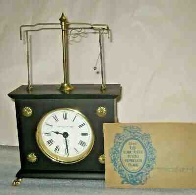 HOROLOVAR FLYING PENDULUM WIND-UP NOVELTY CLOCK WORKING JEROME GERMANY IGNATZ